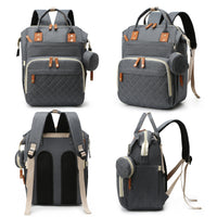 Lamroro Diaper Bag Backpack, Multifunction Travel Back Pack Maternity Changing Bags, Large Capacity, Stylish, Bag for Boys& Girls, Registry Search, Essentials Gifts, with USB Charging Port for Moms Dads