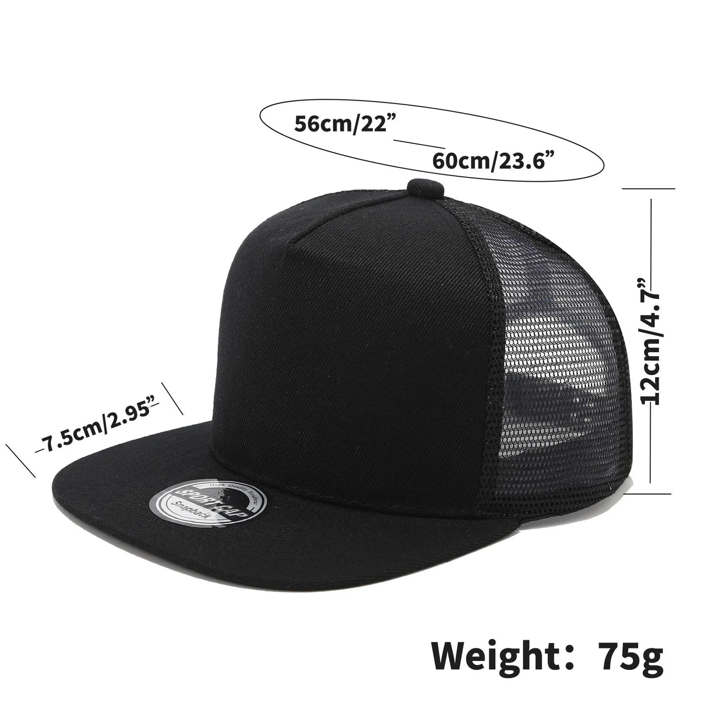 Fashion Unisex Baseball Cap Men Women Hip - hop Flat - brimmed Cap Outdoor Snapback Hat Flat Brim Trendy Leisure Adjustable Sun Hats - The Discount Plug