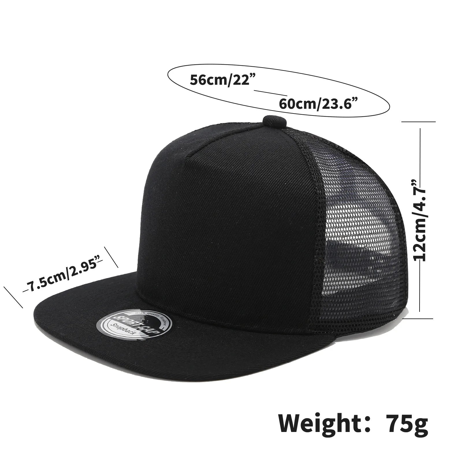 Fashion Unisex Baseball Cap Men Women Hip - hop Flat - brimmed Cap Outdoor Snapback Hat Flat Brim Trendy Leisure Adjustable Sun Hats - The Discount Plug
