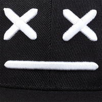 Fashion XX Smiling Face Embroidery Baseball Cap Cotton snapback Hats Adjustable Hip Hop Sport Hats Men Women Outdoor Sun hats - The Discount Plug
