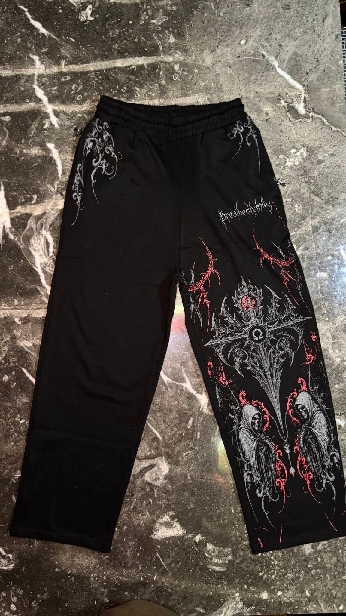 Fitness Sports Sweatpants High Street Fashion Hip Hop Retro Stripe Casual Straight Wide Pants Men Harajuku Y2K Fashion Pants - The Discount Plug