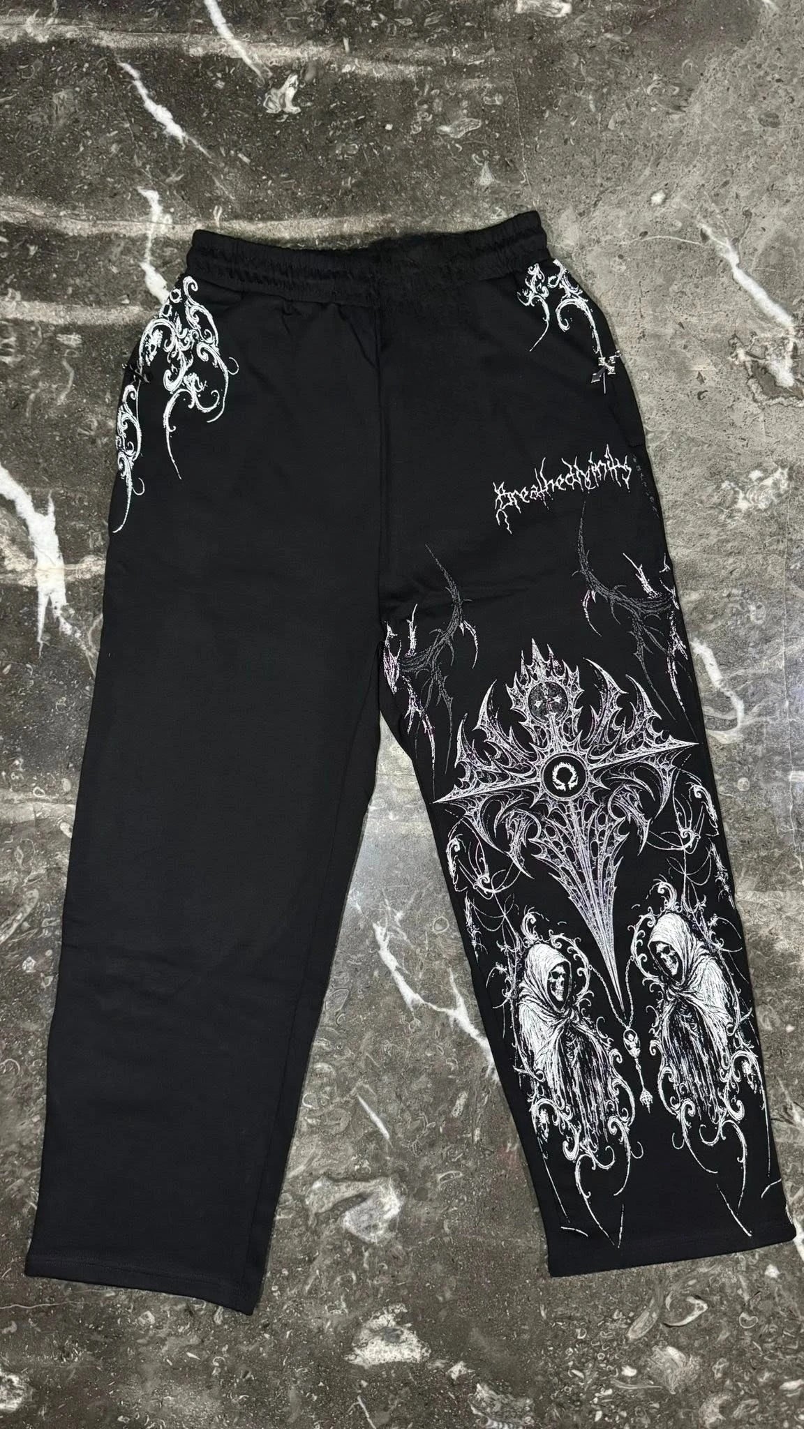 Fitness Sports Sweatpants High Street Fashion Hip Hop Retro Stripe Casual Straight Wide Pants Men Harajuku Y2K Fashion Pants - The Discount Plug