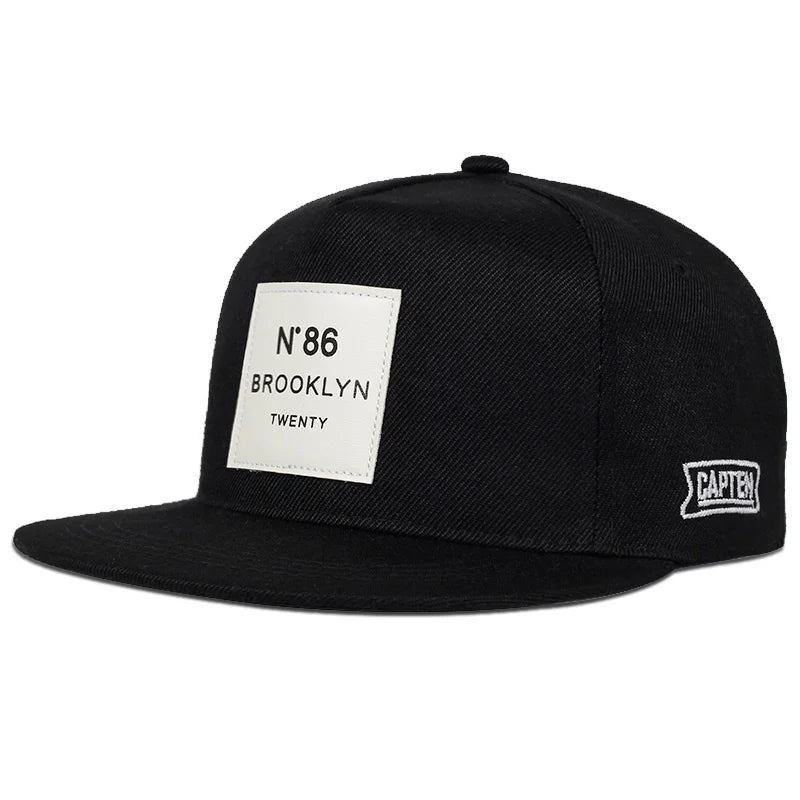 Men Women BROOKLYN Baseball cotton adjustable Snapback Hat Leather label N86 Hip Hop Caps Sun Hat Unisex Trucker Hats - The Discount Plug