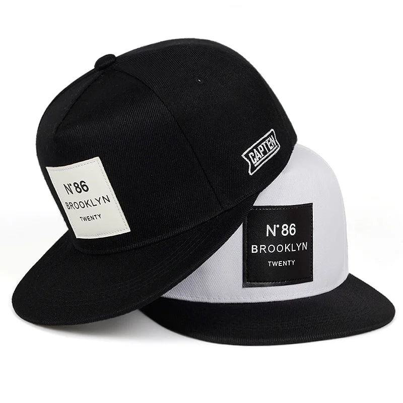 Men Women BROOKLYN Baseball cotton adjustable Snapback Hat Leather label N86 Hip Hop Caps Sun Hat Unisex Trucker Hats - The Discount Plug
