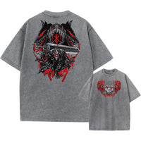 Men's T-shirt, pure cotton short - sleeved, men's T-shirt, washed, loose fit, pure cotton shirt - The Discount Plug