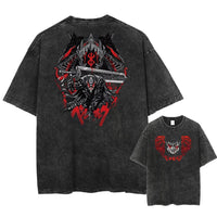 Men's T-shirt, pure cotton short - sleeved, men's T-shirt, washed, loose fit, pure cotton shirt - The Discount Plug