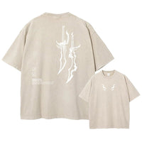 Men's T-shirt, pure cotton short - sleeved, men's T-shirt, washed, loose fit, pure cotton shirt - The Discount Plug