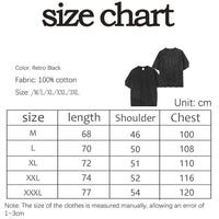 Men's T-shirt, pure cotton short - sleeved, men's T-shirt, washed, loose fit, pure cotton shirt - The Discount Plug