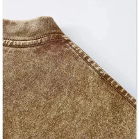 Men's T-shirt, pure cotton short - sleeved, men's T-shirt, washed, loose fit, pure cotton shirt - The Discount Plug