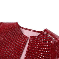 Red Motor Sexy Cropped Jackets Women 2025 Autumn Winter Fashion Streetwear Y2K Long Sleeve PU Faux Leather Short Coats Female - The Discount Plug