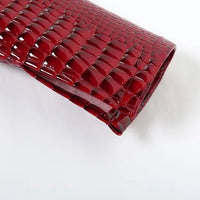 Red Motor Sexy Cropped Jackets Women 2025 Autumn Winter Fashion Streetwear Y2K Long Sleeve PU Faux Leather Short Coats Female - The Discount Plug