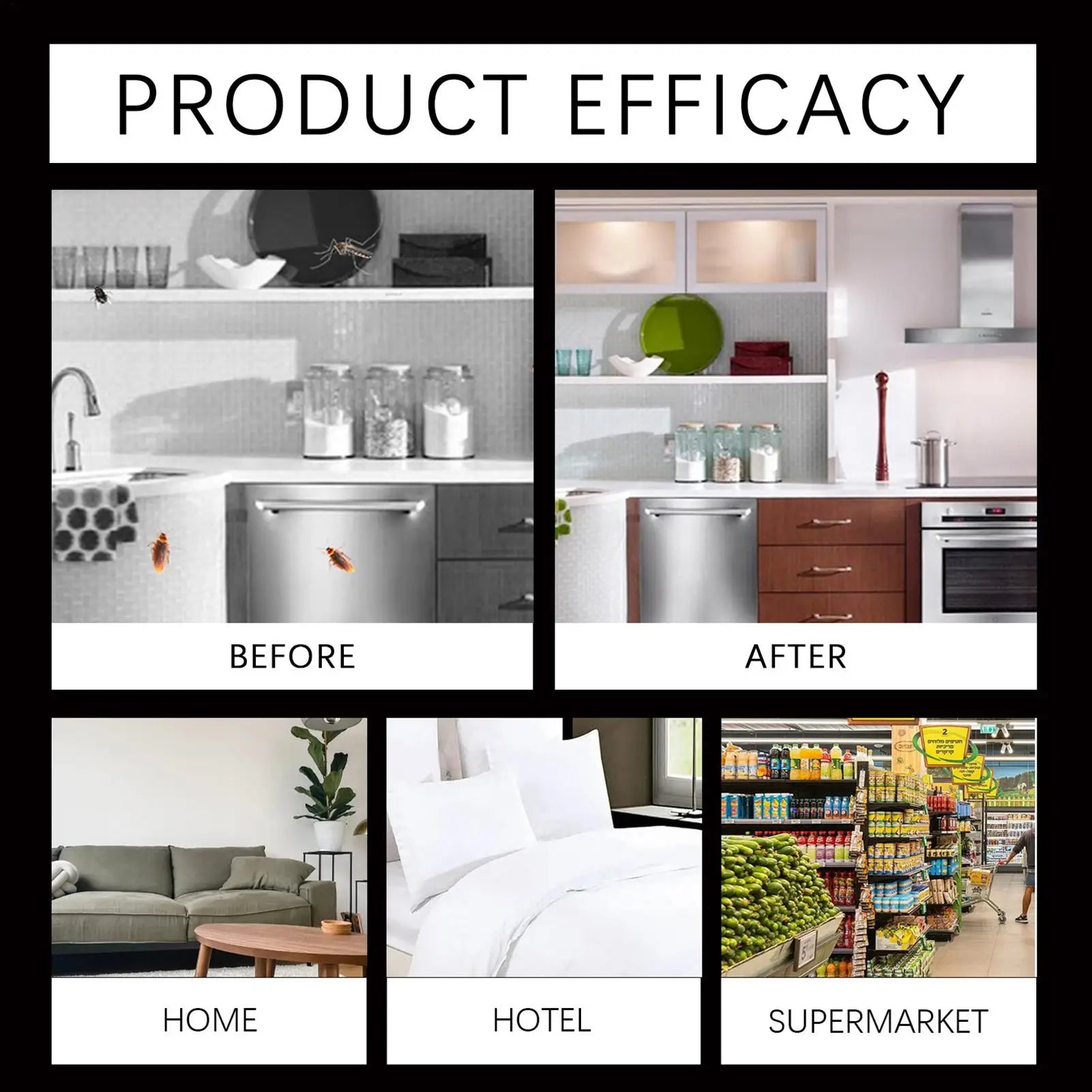 Roach Bait Cockroach Attractant for Home Noxious Animal Control Supplies for Bathroom Kitchen Backyard Staff Dormitory - The Discount Plug