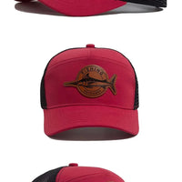Shark Leather Label Men's Baseball Cap Casual 7 Panel Style Trucker Hat Fashion Hip Hop Mesh Caps Summer Women Visor Hats Unisex - The Discount Plug