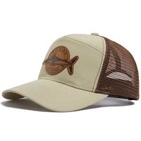 Shark Leather Label Men's Baseball Cap Casual 7 Panel Style Trucker Hat Fashion Hip Hop Mesh Caps Summer Women Visor Hats Unisex - The Discount Plug