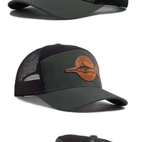 Shark Leather Label Men's Baseball Cap Casual 7 Panel Style Trucker Hat Fashion Hip Hop Mesh Caps Summer Women Visor Hats Unisex - The Discount Plug