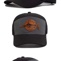 Shark Leather Label Men's Baseball Cap Casual 7 Panel Style Trucker Hat Fashion Hip Hop Mesh Caps Summer Women Visor Hats Unisex - The Discount Plug