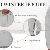Solid Color Wool Hoodie Men'S And Women'S Long - Sleeved Sweater Loose Casual Warm Fashionable Comfortable Multi - Color Tops - The Discount Plug