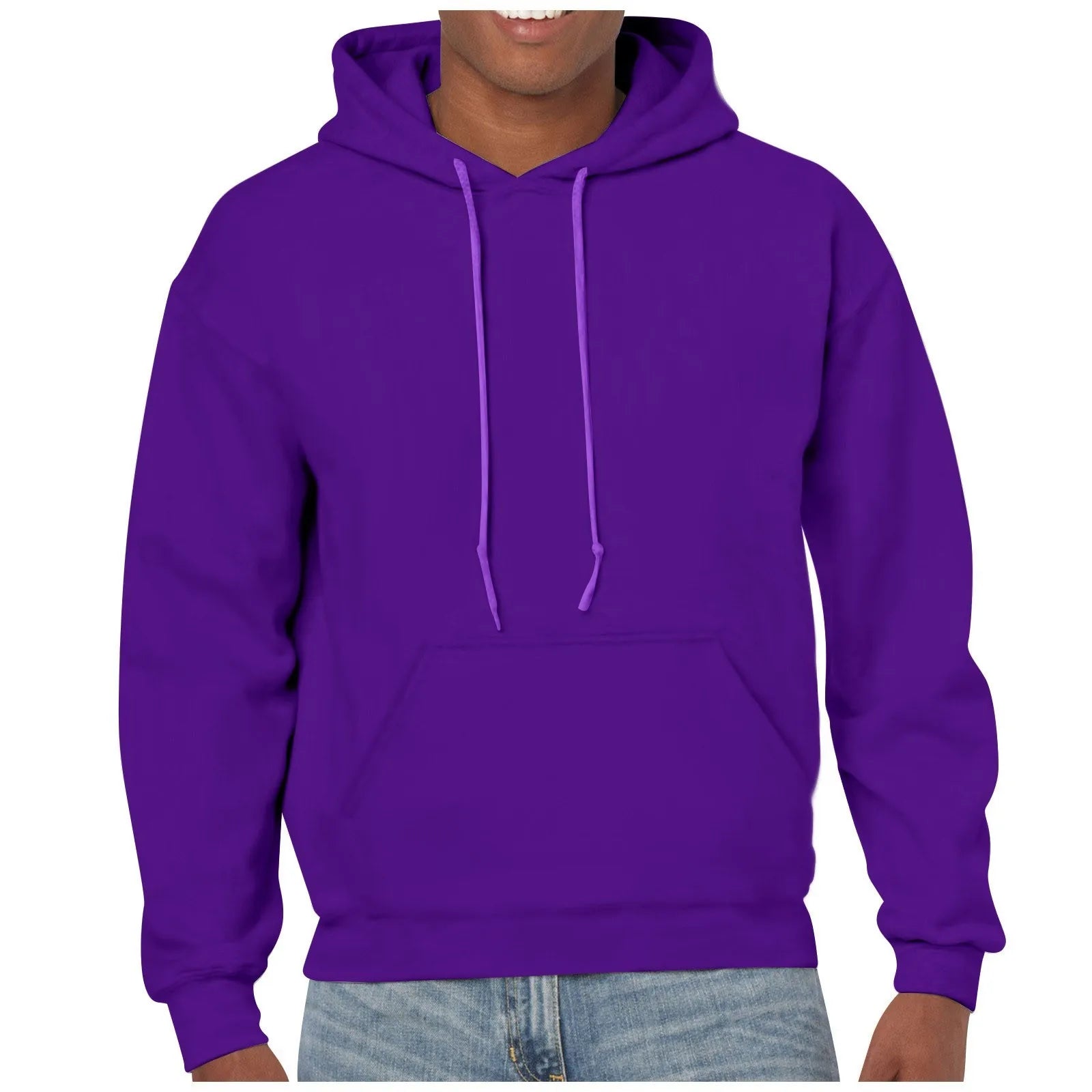 Solid Color Wool Hoodie Men'S And Women'S Long - Sleeved Sweater Loose Casual Warm Fashionable Comfortable Multi - Color Tops - The Discount Plug