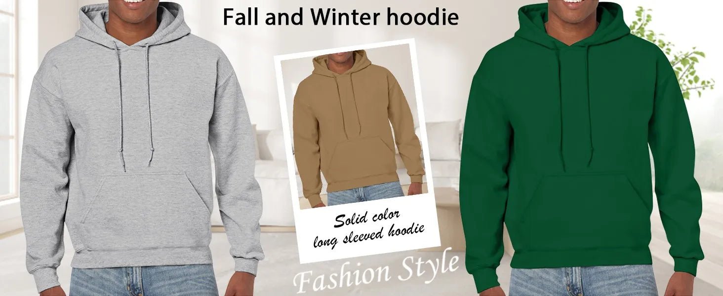 Solid Color Wool Hoodie Men'S And Women'S Long - Sleeved Sweater Loose Casual Warm Fashionable Comfortable Multi - Color Tops - The Discount Plug