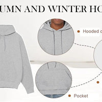 Solid Color Wool Hoodie Men'S And Women'S Long - Sleeved Sweater Loose Casual Warm Fashionable Comfortable Multi - Color Tops - The Discount Plug