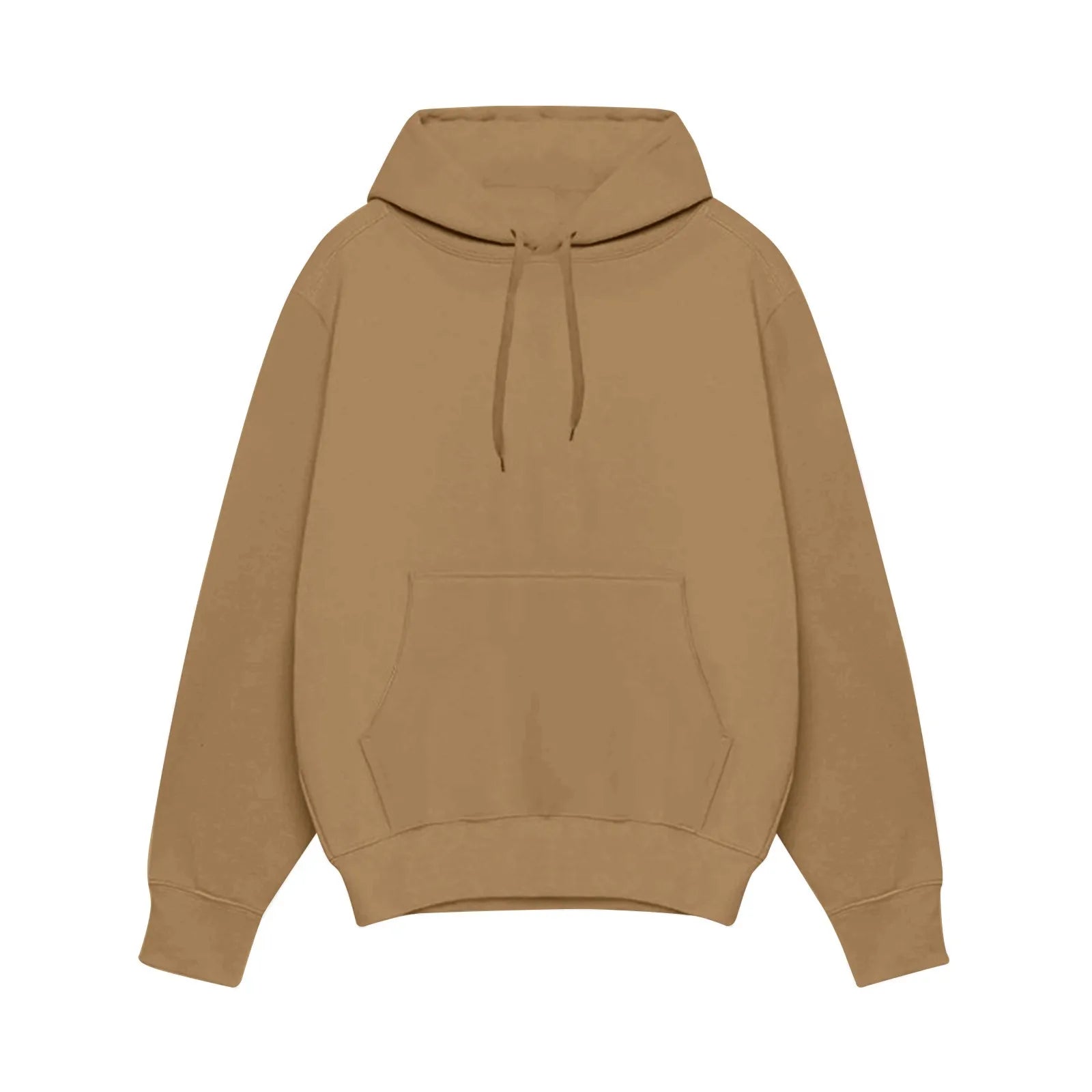 Solid Color Wool Hoodie Men'S And Women'S Long - Sleeved Sweater Loose Casual Warm Fashionable Comfortable Multi - Color Tops - The Discount Plug