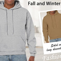 Solid Color Wool Hoodie Men'S And Women'S Long - Sleeved Sweater Loose Casual Warm Fashionable Comfortable Multi - Color Tops - The Discount Plug