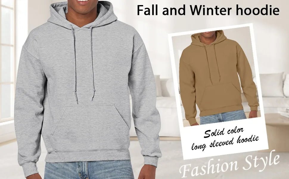 Solid Color Wool Hoodie Men'S And Women'S Long - Sleeved Sweater Loose Casual Warm Fashionable Comfortable Multi - Color Tops - The Discount Plug