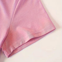 Stylish Women's Short Sleeve Casual Round Neck Summer Sporty Style Versatile Top with Print Soft Fabric Breathable Moisture - The Discount Plug