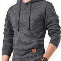 Sweatshirt New Spring Autumn Streetwear Fashion Outwear Men's Solid Color Hooded Hoodies Casual Loose Fleece Coats Men Clothing - The Discount Plug