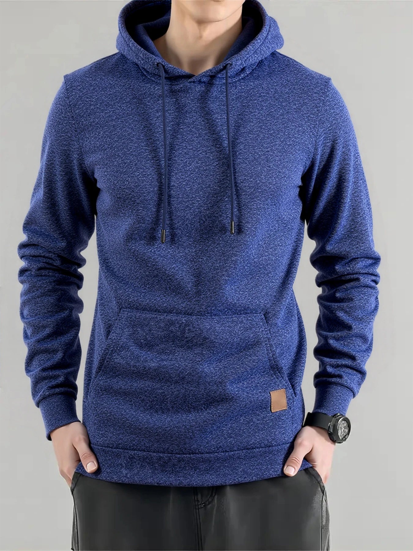 Sweatshirt New Spring Autumn Streetwear Fashion Outwear Men's Solid Color Hooded Hoodies Casual Loose Fleece Coats Men Clothing - The Discount Plug