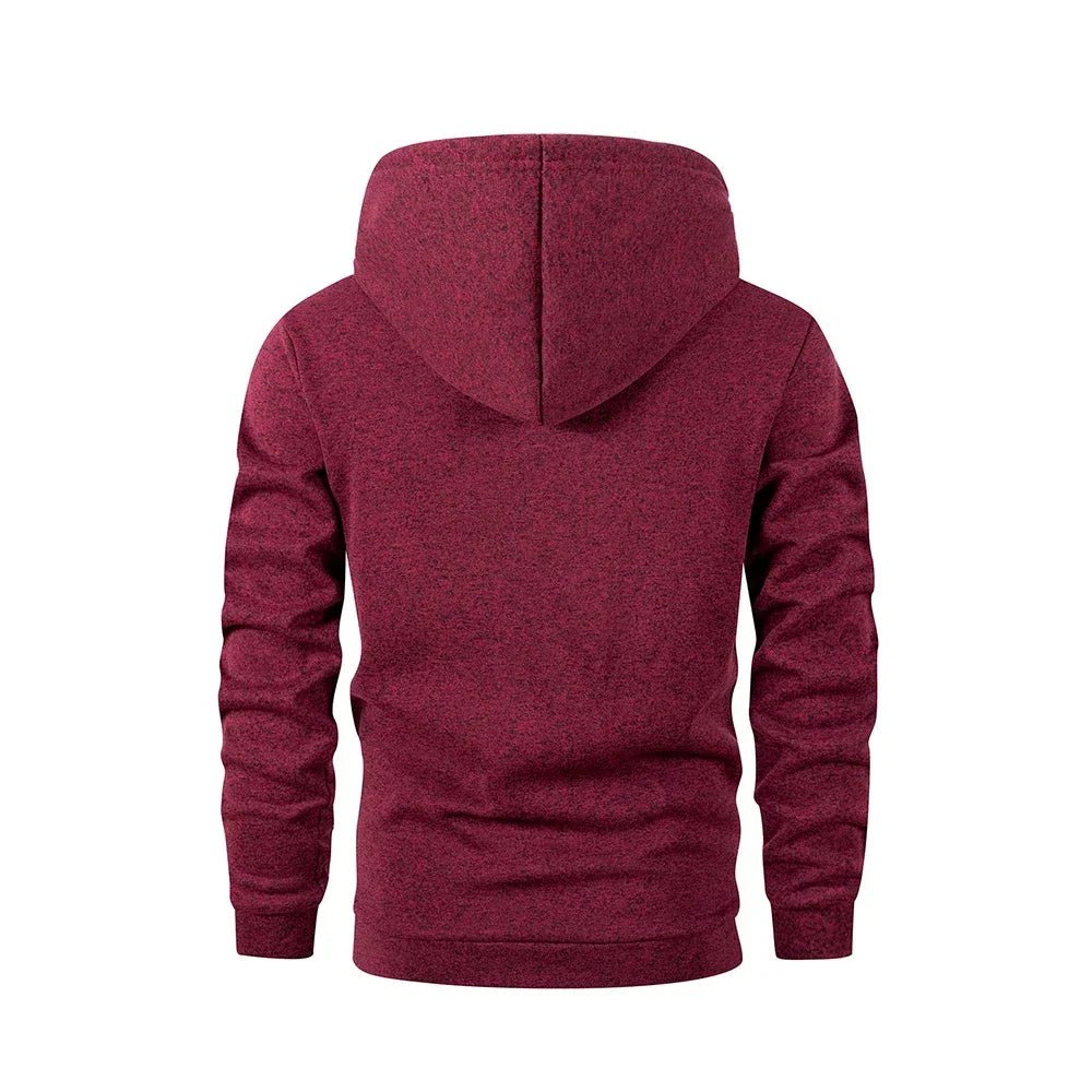 Sweatshirt New Spring Autumn Streetwear Fashion Outwear Men's Solid Color Hooded Hoodies Casual Loose Fleece Coats Men Clothing - The Discount Plug