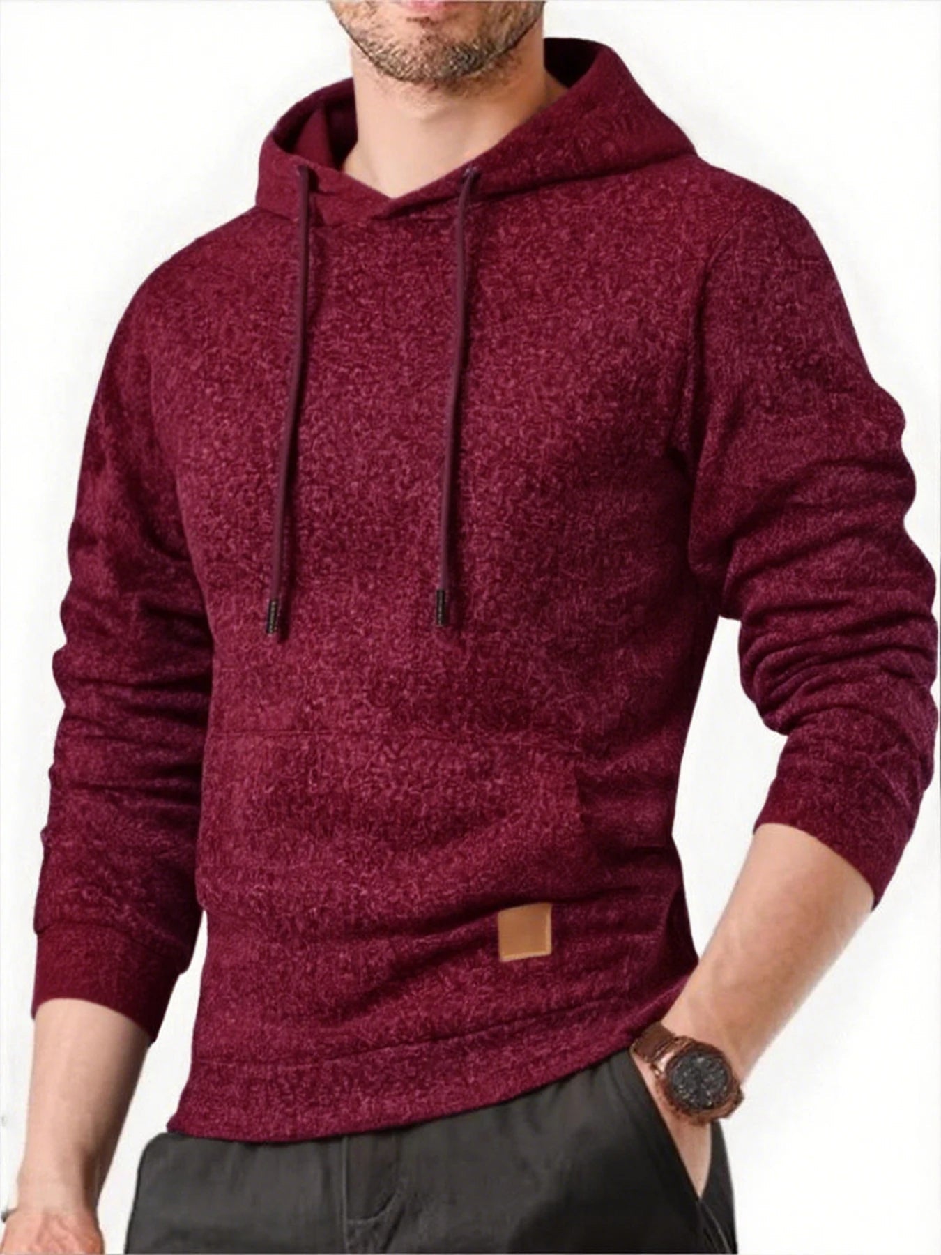 Sweatshirt New Spring Autumn Streetwear Fashion Outwear Men's Solid Color Hooded Hoodies Casual Loose Fleece Coats Men Clothing - The Discount Plug