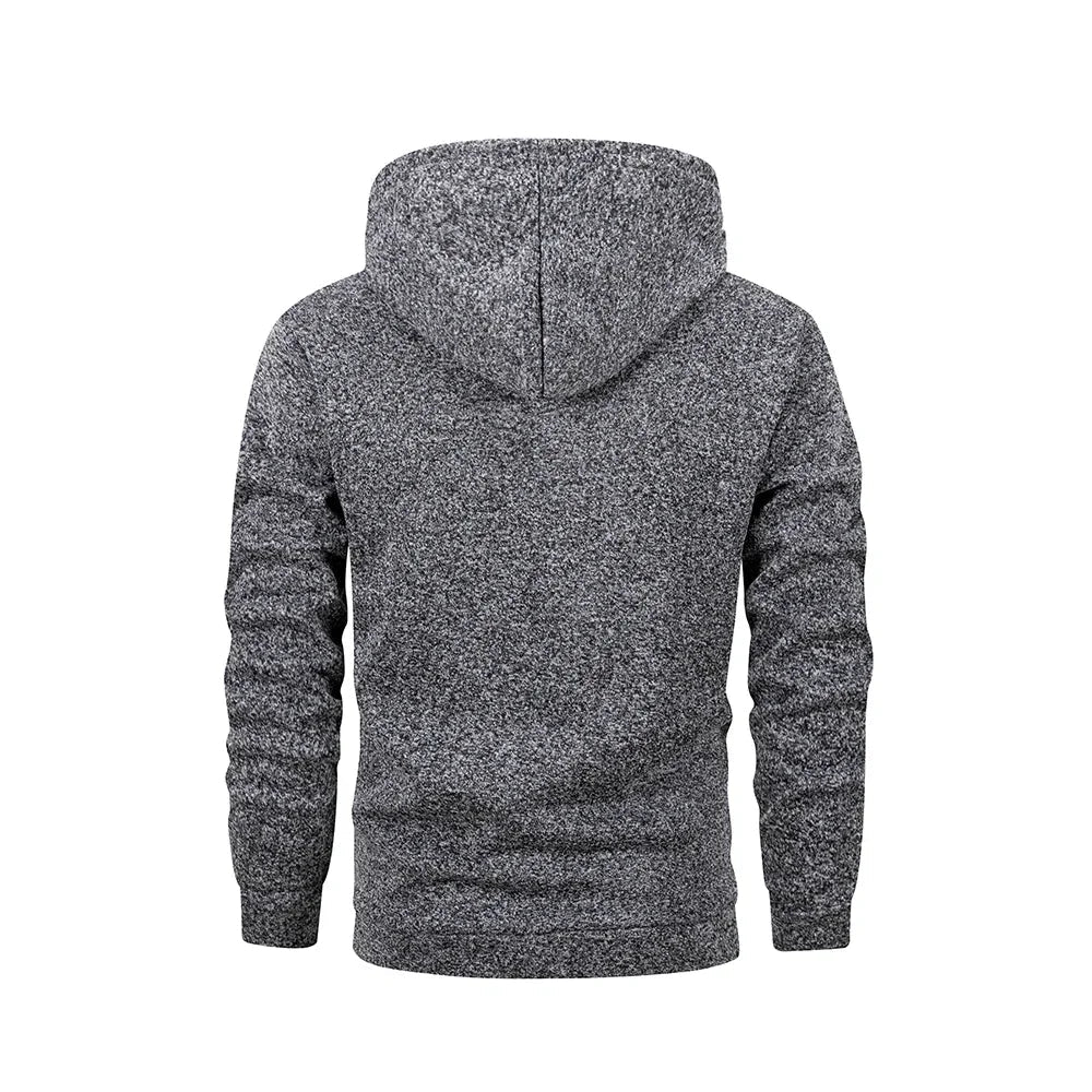 Sweatshirt New Spring Autumn Streetwear Fashion Outwear Men's Solid Color Hooded Hoodies Casual Loose Fleece Coats Men Clothing - The Discount Plug