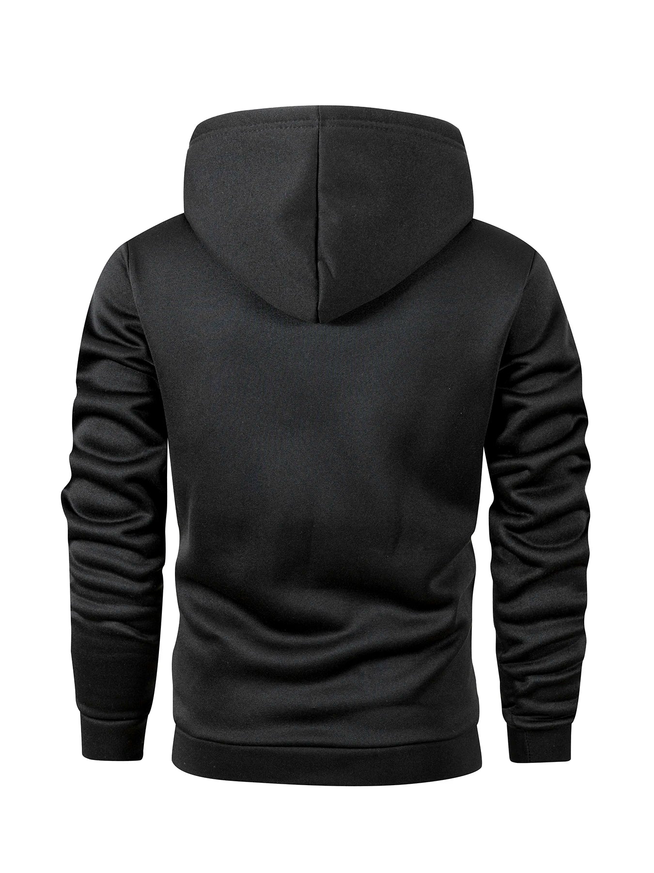 Sweatshirt New Spring Autumn Streetwear Fashion Outwear Men's Solid Color Hooded Hoodies Casual Loose Fleece Coats Men Clothing - The Discount Plug