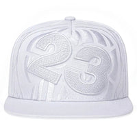 Unisex 23 Basketball Letter Embroidery Hip - hop Hats Outdoor Adjustable Casual Baseball Caps Sunscreen Hat - The Discount Plug