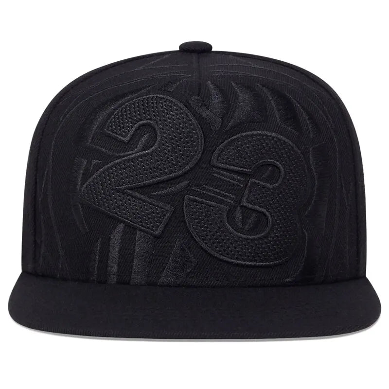 Unisex 23 Basketball Letter Embroidery Hip - hop Hats Outdoor Adjustable Casual Baseball Caps Sunscreen Hat - The Discount Plug