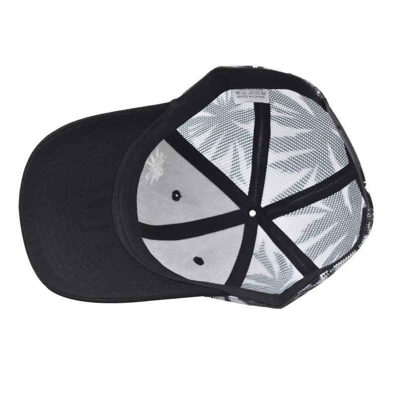 Unisex Adjustable Baseball Cap Coconut Tree Pattern Outdoor Summer Trucker Hat Streetwear Cap For Men And Women Snapback Hats - The Discount Plug