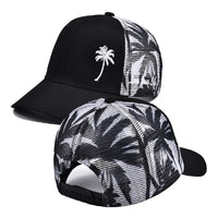 Unisex Adjustable Baseball Cap Coconut Tree Pattern Outdoor Summer Trucker Hat Streetwear Cap For Men And Women Snapback Hats - The Discount Plug