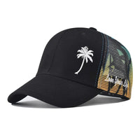 Unisex Adjustable Baseball Cap Coconut Tree Pattern Outdoor Summer Trucker Hat Streetwear Cap For Men And Women Snapback Hats - The Discount Plug