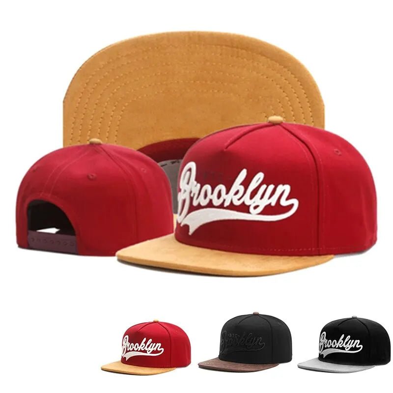 Unisex Brooklyn Embroidery Hip - hop Hats Outdoor Adjustable Casual Baseball Caps Sunscreen Hat - The Discount Plug