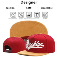 Unisex Brooklyn Embroidery Hip - hop Hats Outdoor Adjustable Casual Baseball Caps Sunscreen Hat - The Discount Plug