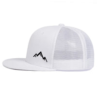 Unisex Mountain Embroidery Hip - hop Net Hats Spring Summer Outdoor Adjustable Casual Baseball Caps Sunscreen Hat - The Discount Plug