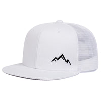 Unisex Mountain Embroidery Hip - hop Net Hats Spring Summer Outdoor Adjustable Casual Baseball Caps Sunscreen Hat - The Discount Plug