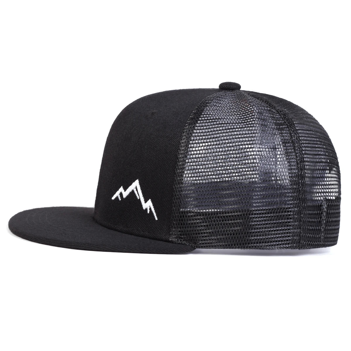 Unisex Mountain Embroidery Hip - hop Net Hats Spring Summer Outdoor Adjustable Casual Baseball Caps Sunscreen Hat - The Discount Plug