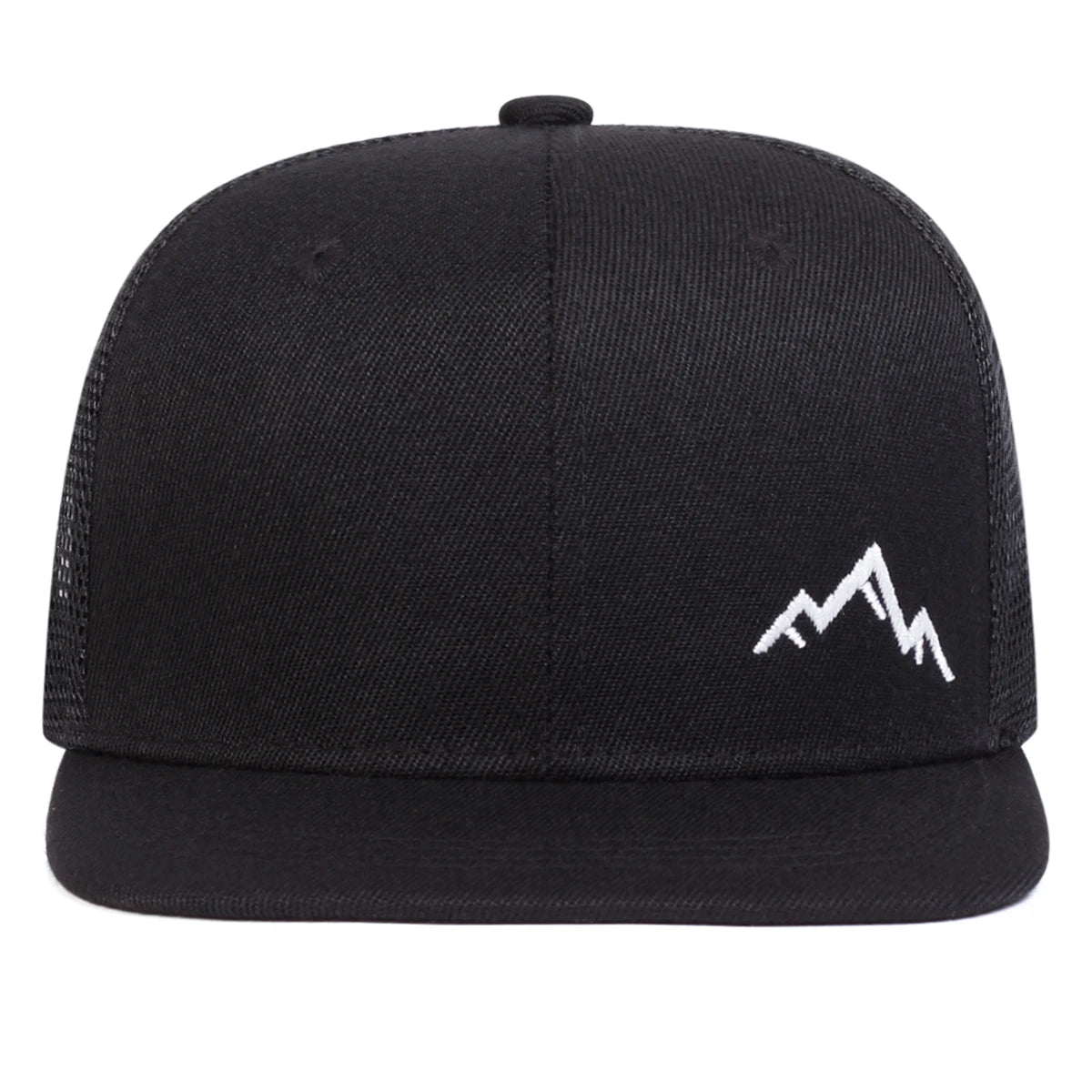 Unisex Mountain Embroidery Hip - hop Net Hats Spring Summer Outdoor Adjustable Casual Baseball Caps Sunscreen Hat - The Discount Plug