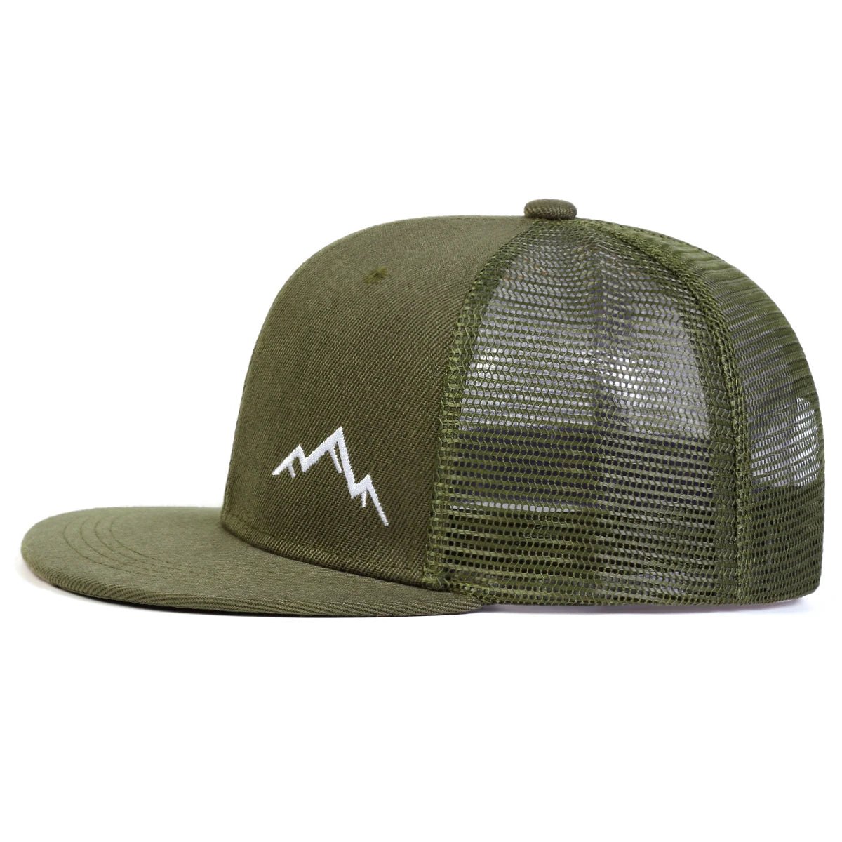 Unisex Mountain Embroidery Hip - hop Net Hats Spring Summer Outdoor Adjustable Casual Baseball Caps Sunscreen Hat - The Discount Plug