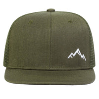 Unisex Mountain Embroidery Hip - hop Net Hats Spring Summer Outdoor Adjustable Casual Baseball Caps Sunscreen Hat - The Discount Plug