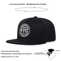 Unisex NEW YORK CITY Letter Embroidery Hip - hop Hats Outdoor Adjustable Casual Baseball Caps Sunscreen Hat - The Discount Plug