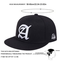 Unisex Personality A Letter Embroidery Hip - hop Hats Outdoor Adjustable Casual Baseball Caps Sunscreen Hat Sports Cap - The Discount Plug