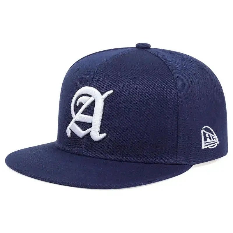 Unisex Personality A Letter Embroidery Hip - hop Hats Outdoor Adjustable Casual Baseball Caps Sunscreen Hat Sports Cap - The Discount Plug